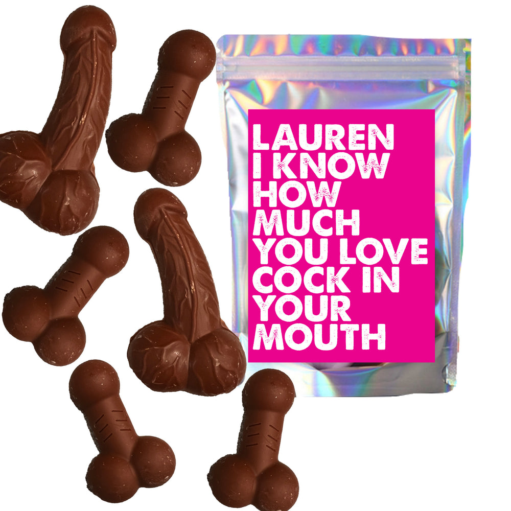 Bag Of Choc Dicks - Personalised Love Cock #1 image